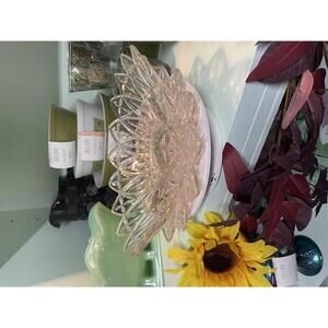 Vintage Carnival Federal Glass Iridescent Bowl and Serving Plate